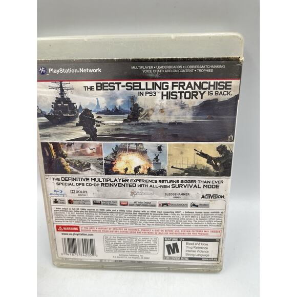Call of Duty: Modern Warfare 3 Authentic Sony PlayStation 3 PS3 Game 2011 MW3 - Picture 2 of 5